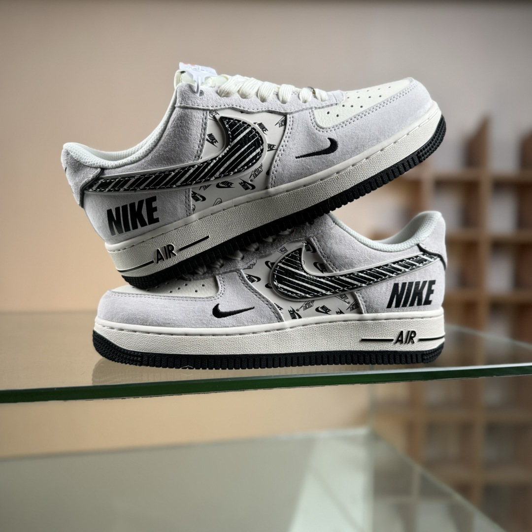 NIke Air Force 1 '07 Low “NIKE-米黑猪八革”空军一号 低帮 运动鞋 JP8028-068 NIke Air Force 1 '07 Low “NIKE-米黑猪八革”空军一号 低帮 运动鞋 JP8028-068