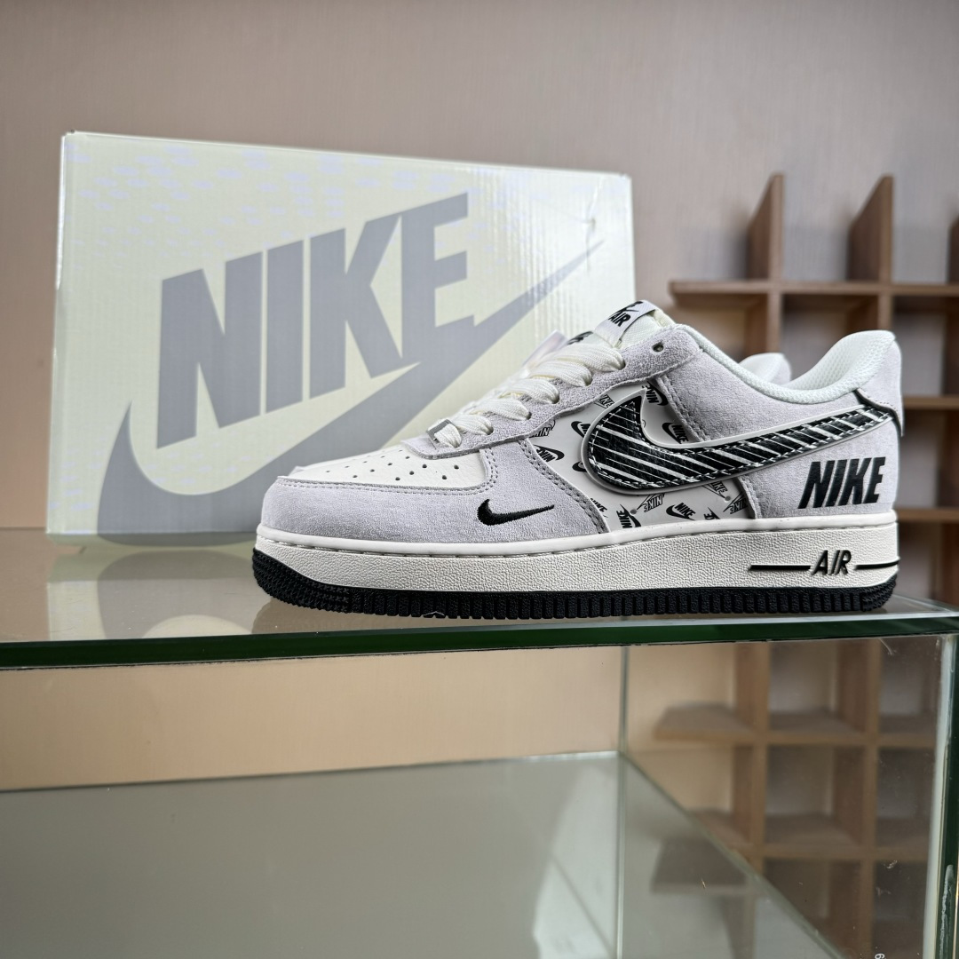 NIke Air Force 1 '07 Low “NIKE-米黑猪八革”空军一号 低帮 运动鞋 JP8028-068 NIke Air Force 1 '07 Low “NIKE-米黑猪八革”空军一号 低帮 运动鞋 JP8028-068
