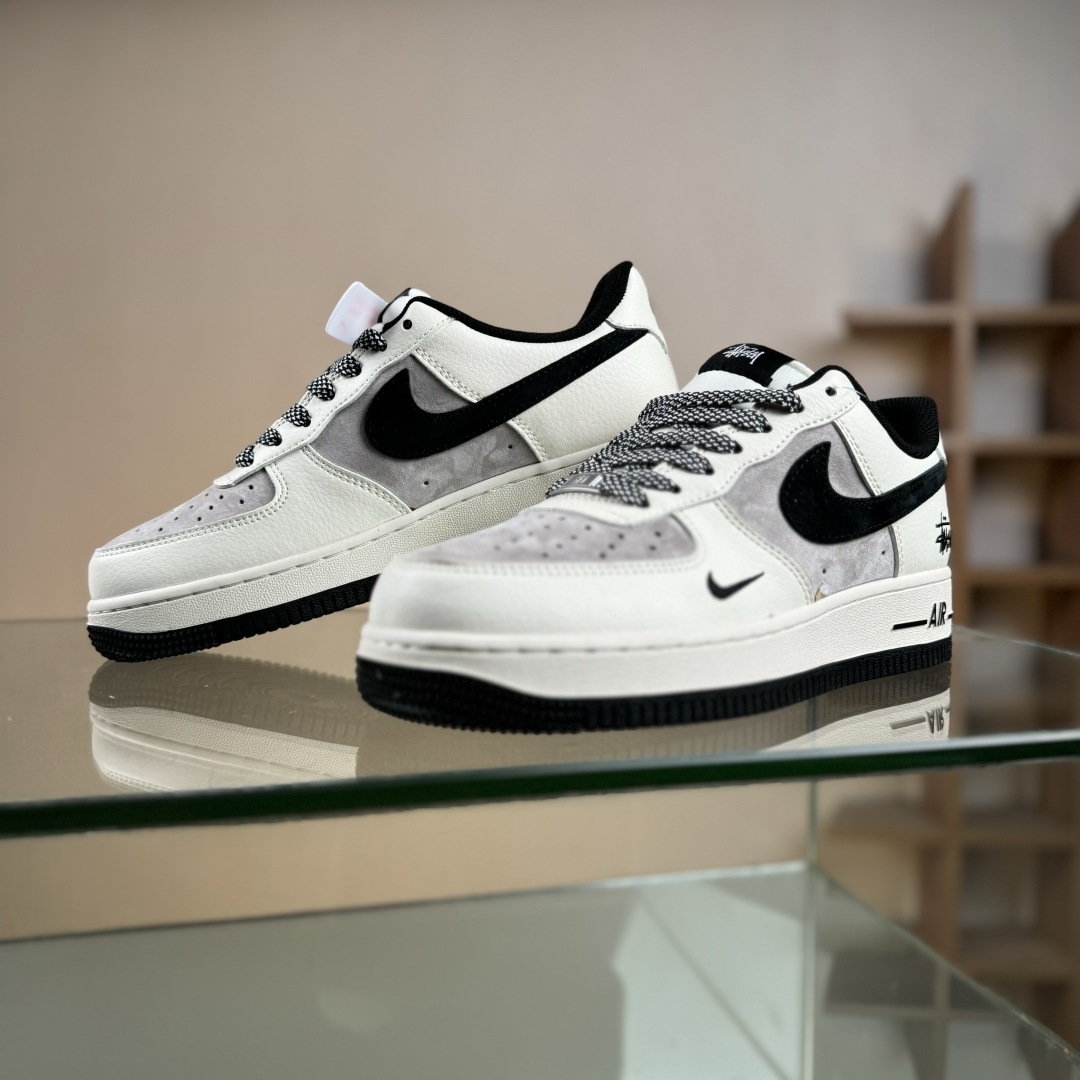 Nike Air Force 1 '07 Low “斯图西联名------白灰黑” 高端定制 低帮休闲板鞋 XD9314-617-Top High Quatity Cheap Sneakers Fashion Clothing Clothes Bags handbags Shoes of all Brand wholesale With The best Quality And Beautiful Price from China Factory Chinese suppliers wholesaler seller Nike Air Force 1 '07 Low “斯图西联名------白灰黑” 高端定制 低帮休闲板鞋 XD9314-617