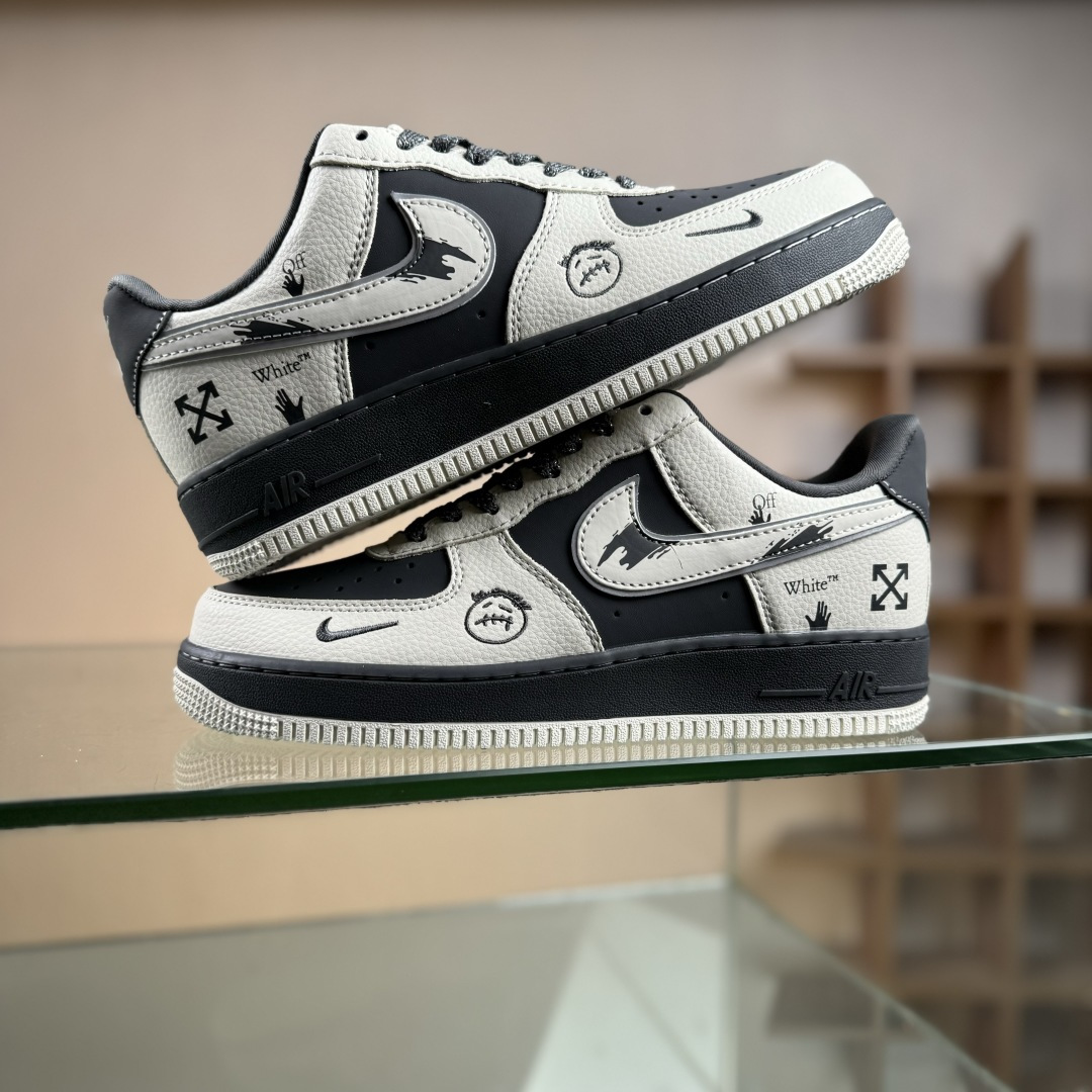 Nike Air Force 1'07 Low OFF联名 米黑鬼脸 空军一号低帮休闲板鞋 XL1979-130 Nike Air Force 1'07 Low OFF联名 米黑鬼脸 空军一号低帮休闲板鞋 XL1979-130