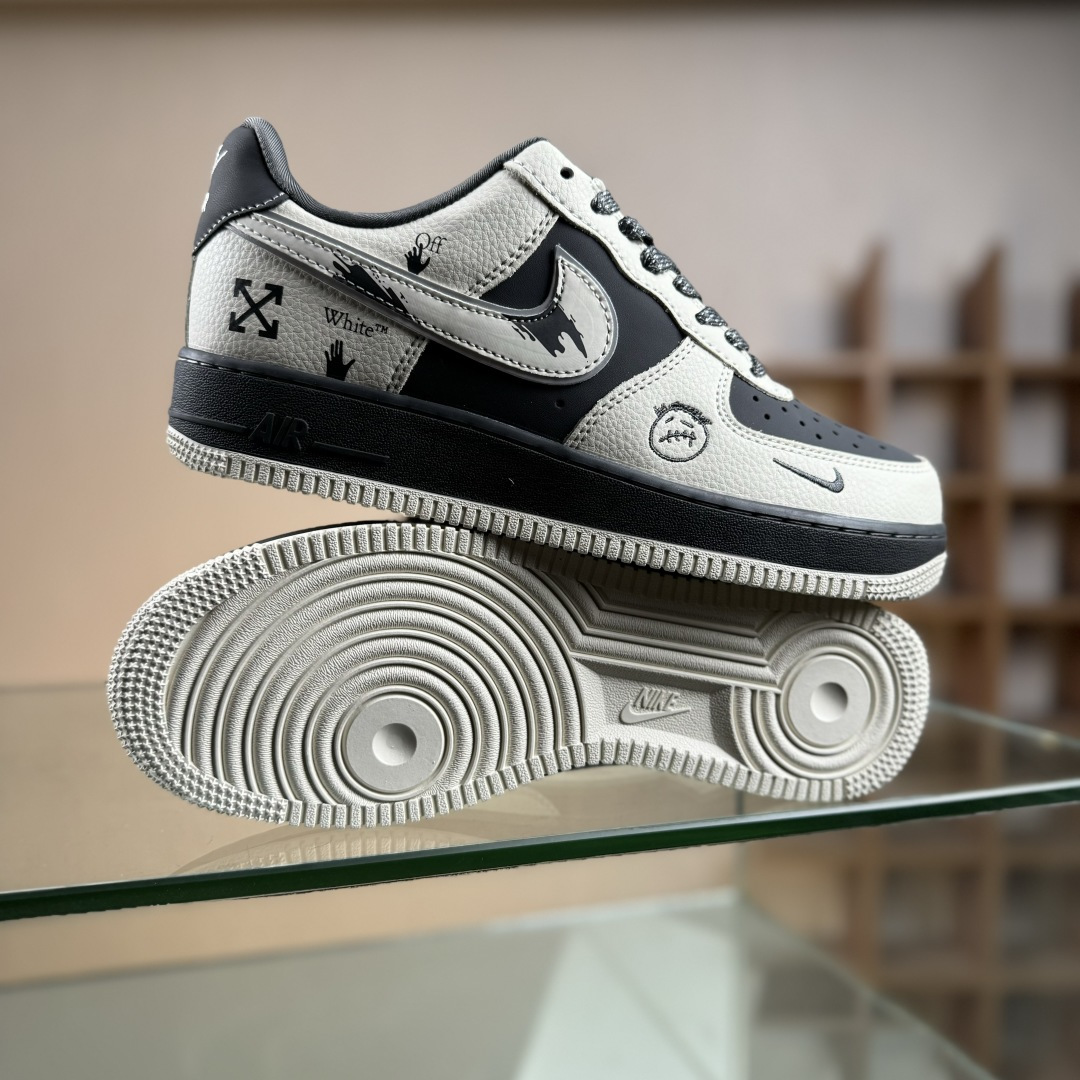 Nike Air Force 1'07 Low OFF联名 米黑鬼脸 空军一号低帮休闲板鞋 XL1979-130 Nike Air Force 1'07 Low OFF联名 米黑鬼脸 空军一号低帮休闲板鞋 XL1979-130