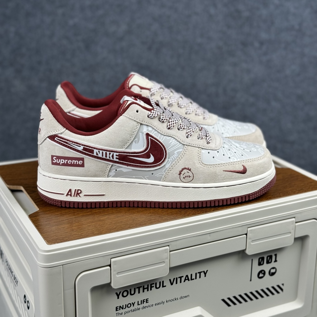 Nike Air Force 1’07 Low 浅米酒红 空军一号低帮休闲板鞋 SS1979-012 Nike Air Force 1’07 Low 浅米酒红 空军一号低帮休闲板鞋 SS1979-012