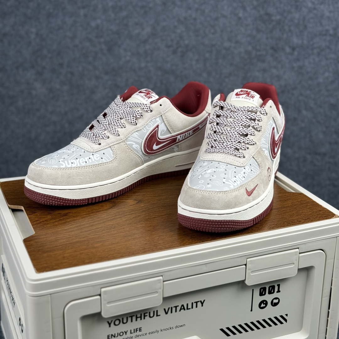 Nike Air Force 1'07 Low 浅米酒红 空军一号低帮休闲板鞋 SS1979-012 Nike Air Force 1'07 Low 浅米酒红 空军一号低帮休闲板鞋 SS1979-012