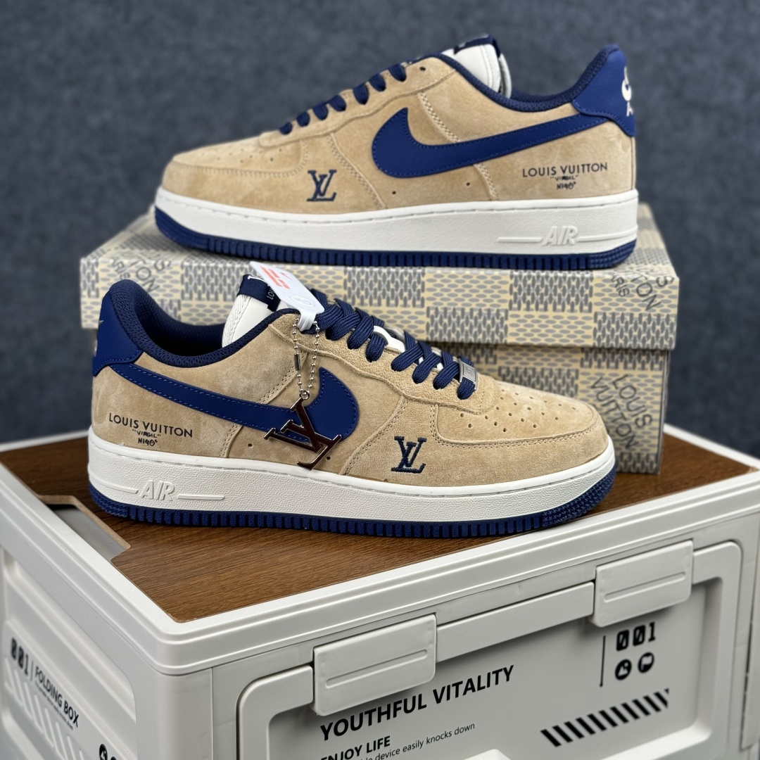 Nike Air Force 1'07 Low 联名 沙褐藏蓝 空军一号低帮休闲板鞋 FQ3545-300