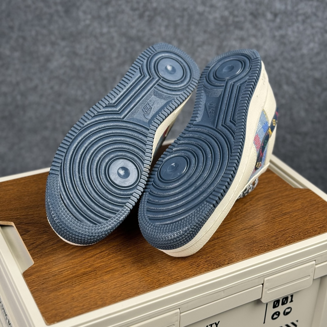 Nike Air Force 1'07 Low LV联名 米蓝彩色印花 空军一号低帮休闲板鞋 LD1999-005 Nike Air Force 1'07 Low LV联名 米蓝彩色印花 空军一号低帮休闲板鞋 LD1999-005