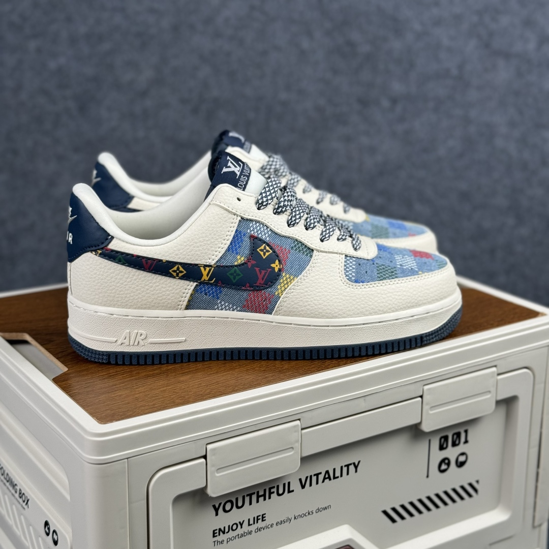 Nike Air Force 1’07 Low LV联名 米蓝彩色印花 空军一号低帮休闲板鞋 LD1999-005 Nike Air Force 1’07 Low LV联名 米蓝彩色印花 空军一号低帮休闲板鞋 LD1999-005
