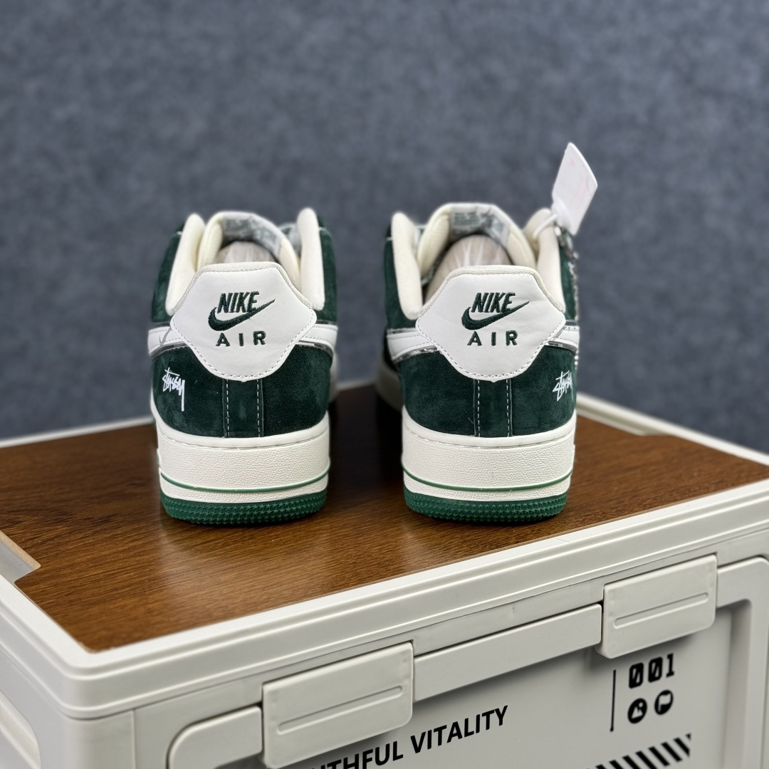 Nike Air Force 1'07 Low 斯图西联名 墨绿 空军一号低帮休闲板鞋 SY1388-023