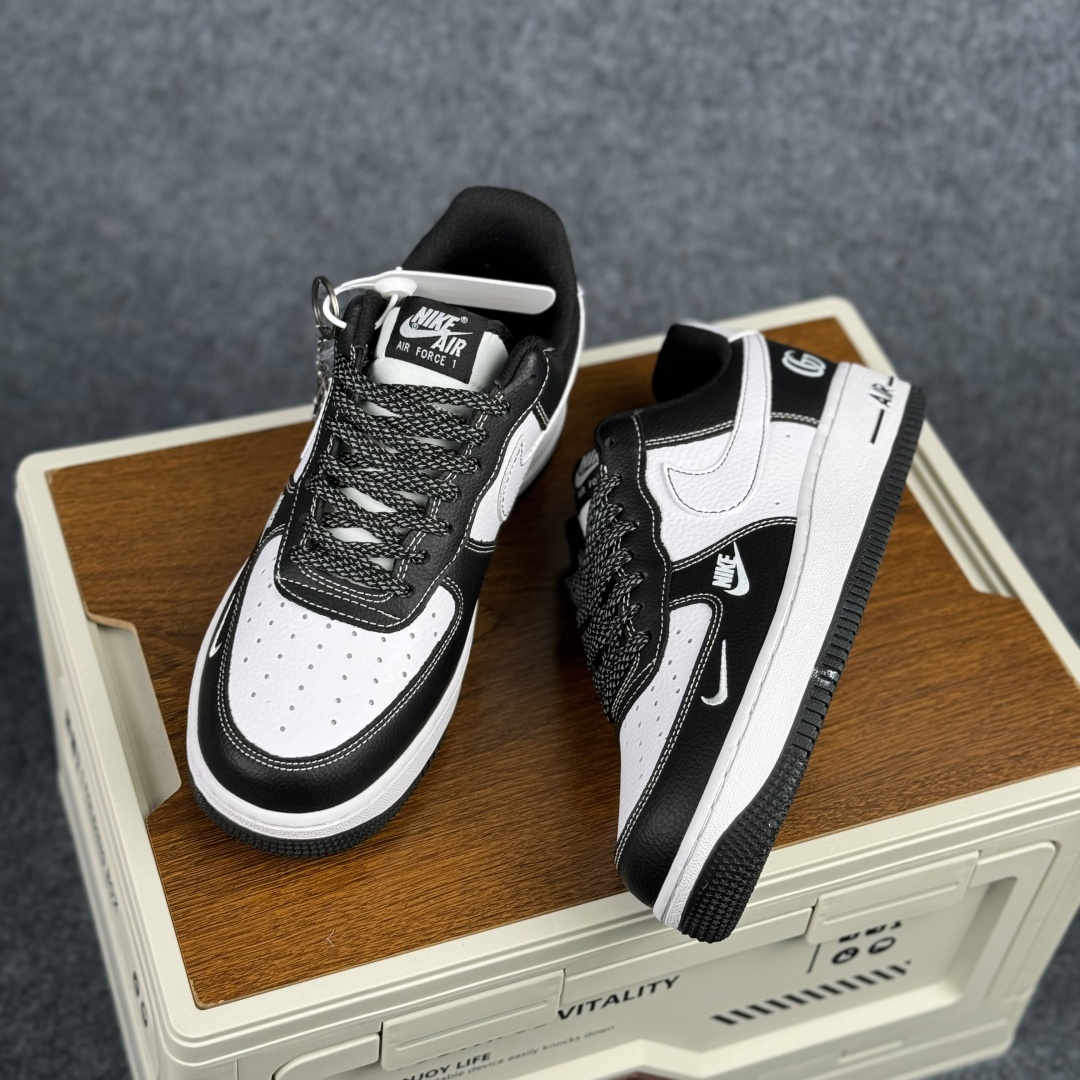 NIke Air Force 1 '07 Low “古驰联名-熊猫黑白”空军一号 低帮 运动鞋 休闲鞋 DD1982-340