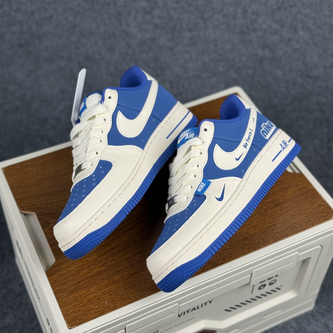 Nike Air Force 1 '07 Low “NIKE联名------白蓝” 高端定制 低帮休闲板鞋 XD9314-612