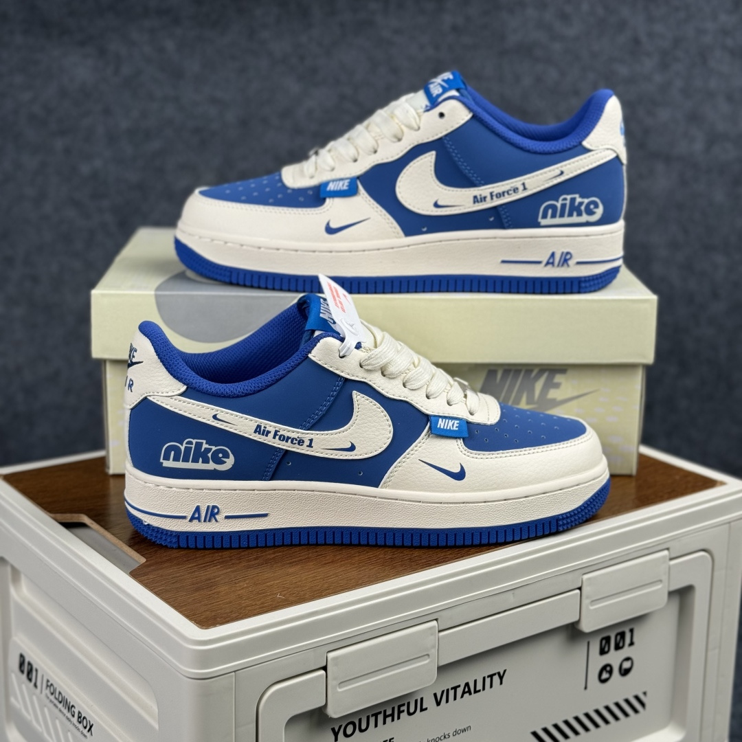 Nike Air Force 1 '07 Low “NIKE联名------白蓝” 高端定制 低帮休闲板鞋 XD9314-612
