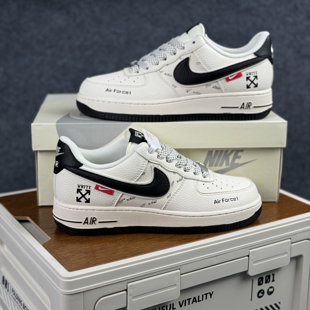 290 Nike Air Force 1'07 Low 联名 米黑勾 空军一号低帮休闲板鞋 SM6668-117-Chinese UA Cheap High Quatity Brand Clothes Bags handbags Sneakers wholesale wholesaler seller from China Factory suppliers Fashion Clothing Shoes best Quality Beautiful Price 290 Nike Air Force 1'07 Low 联名 米黑勾 空军一号低帮休闲板鞋 SM6668-117
