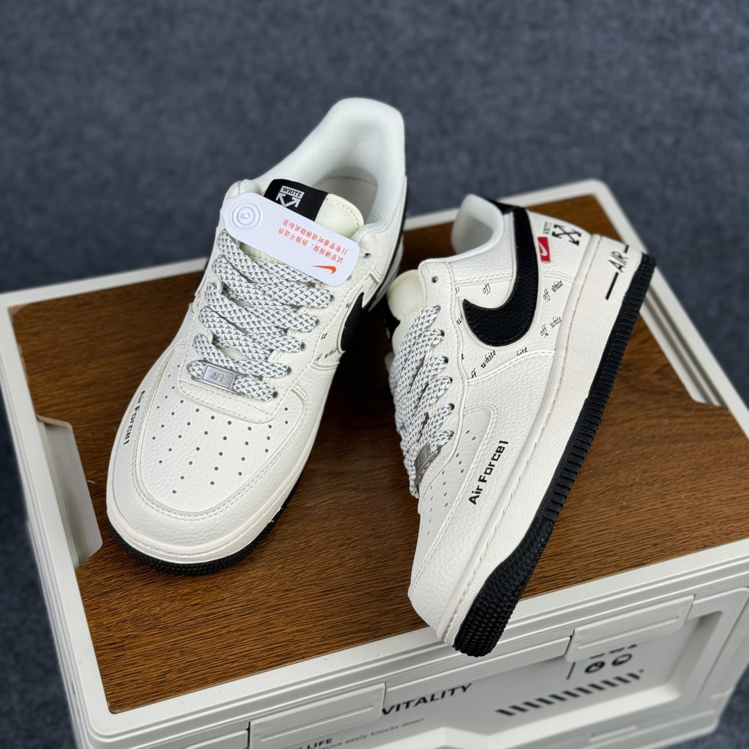 290 Nike Air Force 1'07 Low 联名 米黑勾 空军一号低帮休闲板鞋 SM6668-117-Chinese UA Cheap High Quatity Brand Clothes Bags handbags Sneakers wholesale wholesaler seller from China Factory suppliers Fashion Clothing Shoes best Quality Beautiful Price 290 Nike Air Force 1'07 Low 联名 米黑勾 空军一号低帮休闲板鞋 SM6668-117