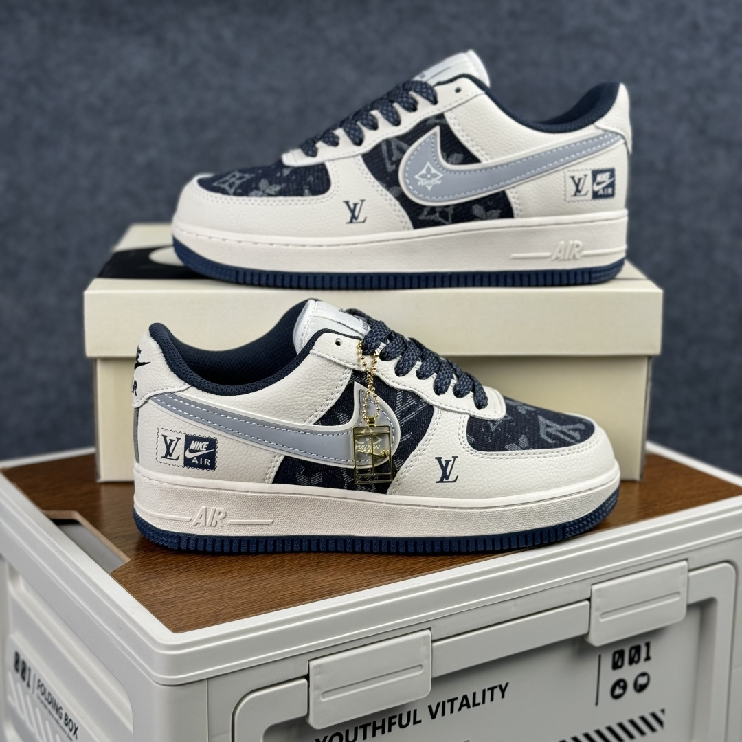 260- Nike Air Force 1'07 Low LV联名 米黑牛仔 空军一号低帮休闲板鞋 XY2025-006-Chinese UA Cheap High Quatity Brand Clothes Bags handbags Sneakers wholesale wholesaler seller from China Factory suppliers Fashion Clothing Shoes best Quality Beautiful Price 260- Nike Air Force 1'07 Low LV联名 米黑牛仔 空军一号低帮休闲板鞋 XY2025-006