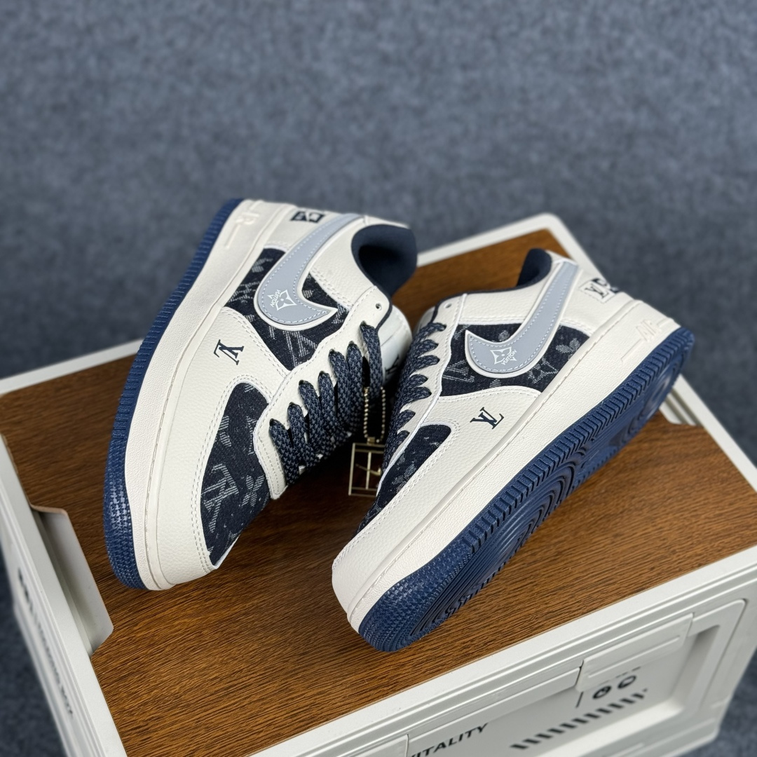 260- Nike Air Force 1'07 Low LV联名 米黑牛仔 空军一号低帮休闲板鞋 XY2025-006-Chinese UA Cheap High Quatity Brand Clothes Bags handbags Sneakers wholesale wholesaler seller from China Factory suppliers Fashion Clothing Shoes best Quality Beautiful Price 260- Nike Air Force 1'07 Low LV联名 米黑牛仔 空军一号低帮休闲板鞋 XY2025-006