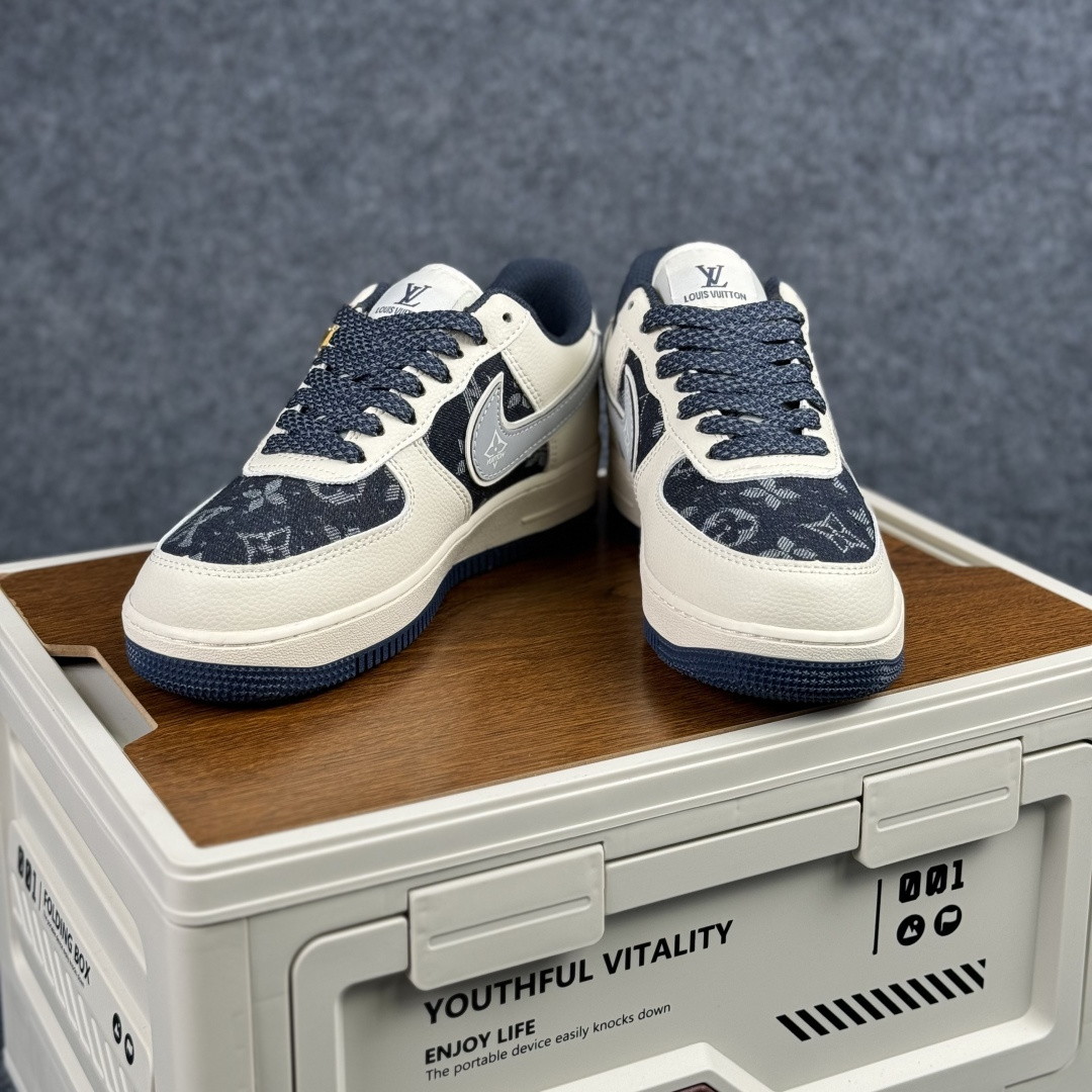 260- Nike Air Force 1'07 Low LV联名 米黑牛仔 空军一号低帮休闲板鞋 XY2025-006-Chinese UA Cheap High Quatity Brand Clothes Bags handbags Sneakers wholesale wholesaler seller from China Factory suppliers Fashion Clothing Shoes best Quality Beautiful Price 260- Nike Air Force 1'07 Low LV联名 米黑牛仔 空军一号低帮休闲板鞋 XY2025-006