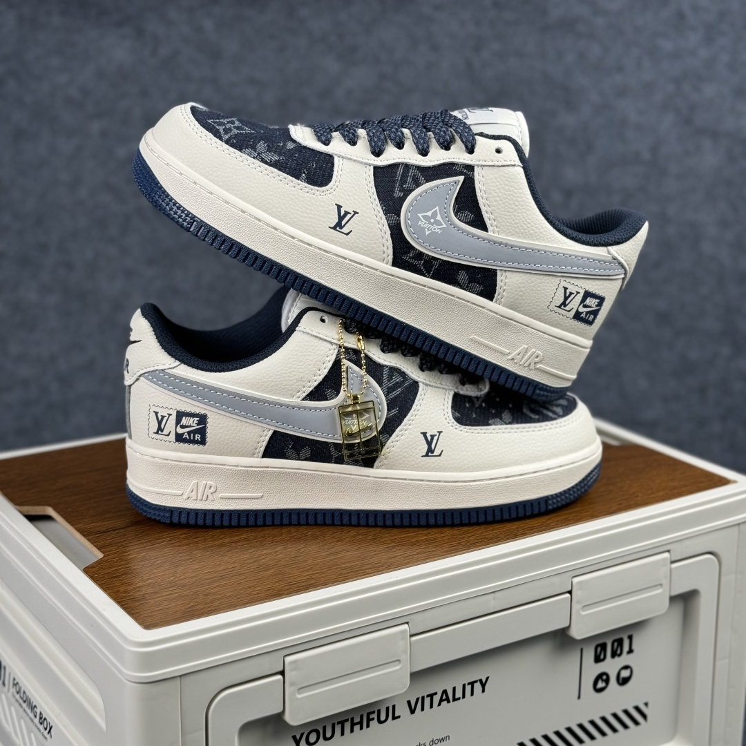 260- Nike Air Force 1'07 Low LV联名 米黑牛仔 空军一号低帮休闲板鞋 XY2025-006-Chinese UA Cheap High Quatity Brand Clothes Bags handbags Sneakers wholesale wholesaler seller from China Factory suppliers Fashion Clothing Shoes best Quality Beautiful Price 260- Nike Air Force 1'07 Low LV联名 米黑牛仔 空军一号低帮休闲板鞋 XY2025-006