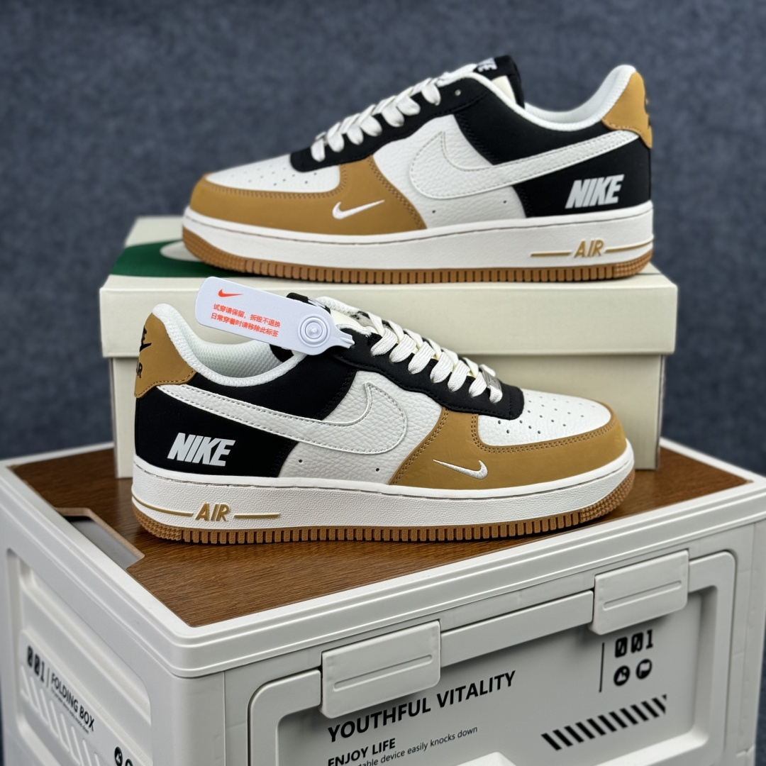 260 Nike Air Force 1'07 Low 白麦耀黑拼接 空军一号低帮休闲板鞋 IH0687-700-Chinese UA Cheap High Quatity Brand Clothes Bags handbags Sneakers wholesale wholesaler seller from China Factory suppliers Fashion Clothing Shoes best Quality Beautiful Price 260 Nike Air Force 1'07 Low 白麦耀黑拼接 空军一号低帮休闲板鞋 IH0687-700