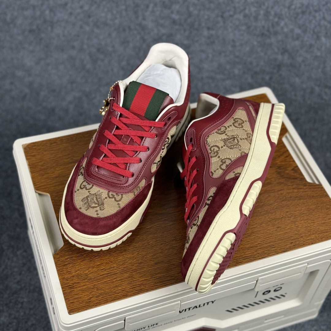 360 古驰Gucci Re-Web Leather Sneakers 系列低帮复古百搭训练休闲运动小白板鞋“皮革米白乌木色GG红绿标牌-Chinese UA Cheap High Quatity Brand Clothes Bags handbags Sneakers wholesale wholesaler seller from China Factory suppliers Fashion Clothing Shoes best Quality Beautiful Price 360 古驰Gucci Re-Web Leather Sneakers 系列低帮复古百搭训练休闲运动小白板鞋“皮革米白乌木色GG红绿标牌