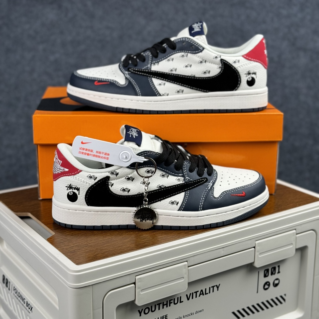 280 Air Jordan 1 Low AJ1 乔1斯图西联名 米白蓝红印花 高端定制 低帮复古篮球鞋 JW1188-170-Chinese UA Cheap High Quatity Brand Clothes Bags handbags Sneakers wholesale wholesaler seller from China Factory suppliers Fashion Clothing Shoes best Quality Beautiful Price 280 Air Jordan 1 Low AJ1 乔1斯图西联名 米白蓝红印花 高端定制 低帮复古篮球鞋 JW1188-170