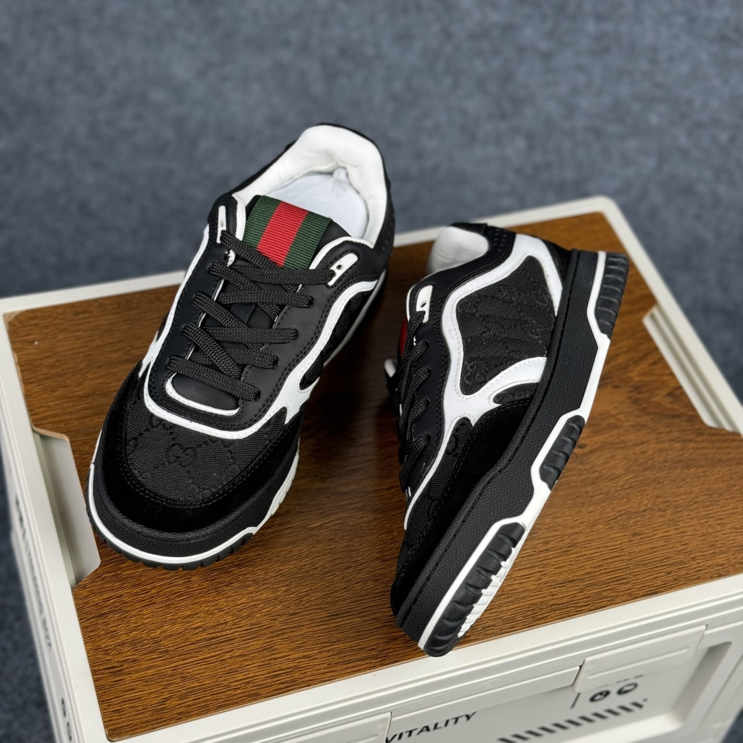 360 古驰Gucci Re-Web Leather Sneakers 系列低帮复古百搭训练休闲运动小白板鞋“皮革米白乌木色GG红绿标牌-Chinese UA Cheap High Quatity Brand Clothes Bags handbags Sneakers wholesale wholesaler seller from China Factory suppliers Fashion Clothing Shoes best Quality Beautiful Price 360 古驰Gucci Re-Web Leather Sneakers 系列低帮复古百搭训练休闲运动小白板鞋“皮革米白乌木色GG红绿标牌