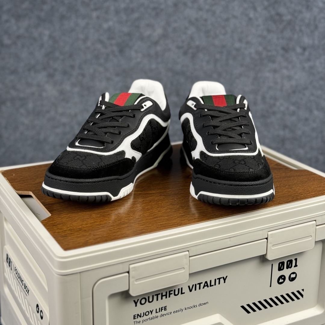 360 古驰Gucci Re-Web Leather Sneakers 系列低帮复古百搭训练休闲运动小白板鞋“皮革米白乌木色GG红绿标牌-Chinese UA Cheap High Quatity Brand Clothes Bags handbags Sneakers wholesale wholesaler seller from China Factory suppliers Fashion Clothing Shoes best Quality Beautiful Price 360 古驰Gucci Re-Web Leather Sneakers 系列低帮复古百搭训练休闲运动小白板鞋“皮革米白乌木色GG红绿标牌
