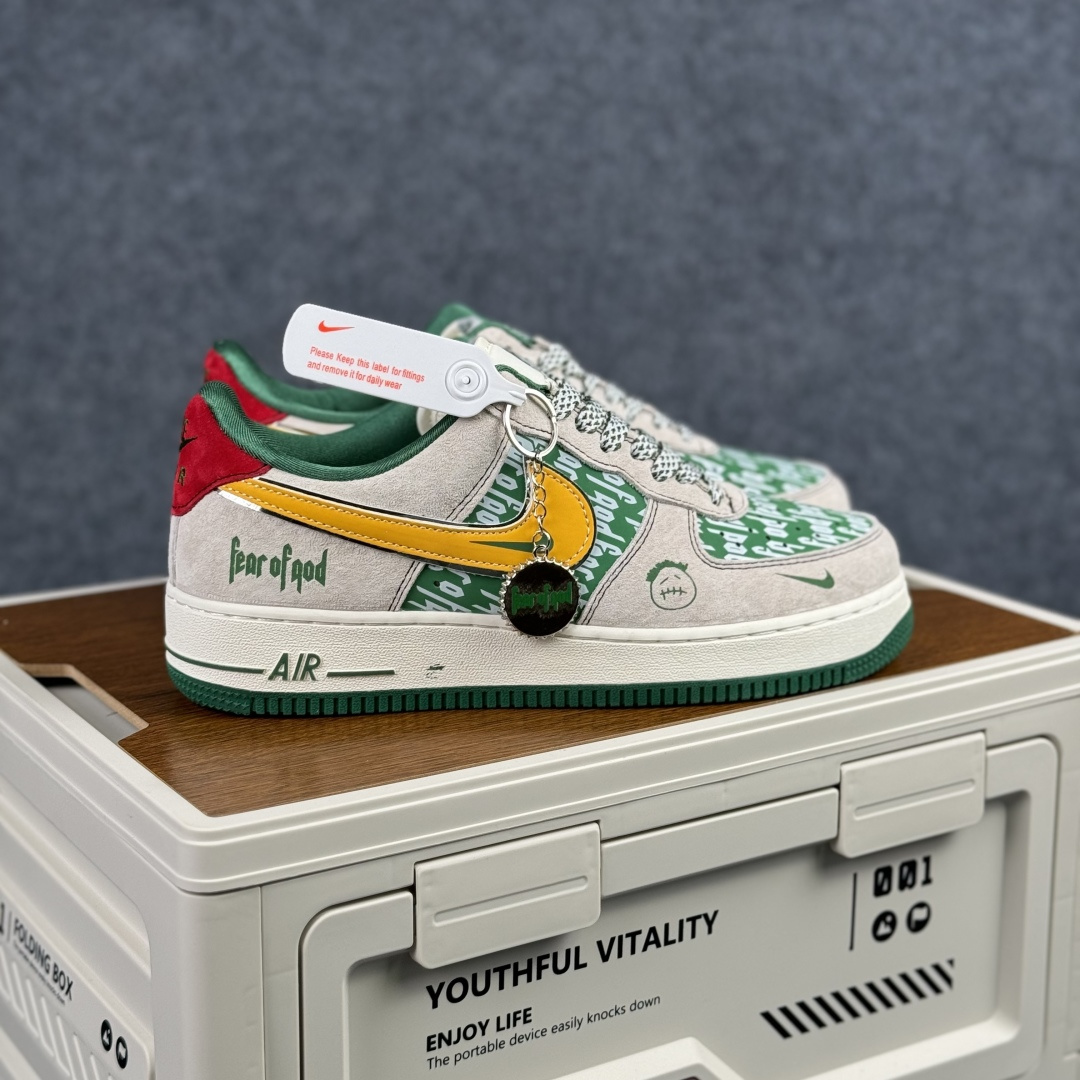 260 Nike Air Force 1'07 Low 灰绿撞色 空军一号低帮休闲板鞋 SY1388-025