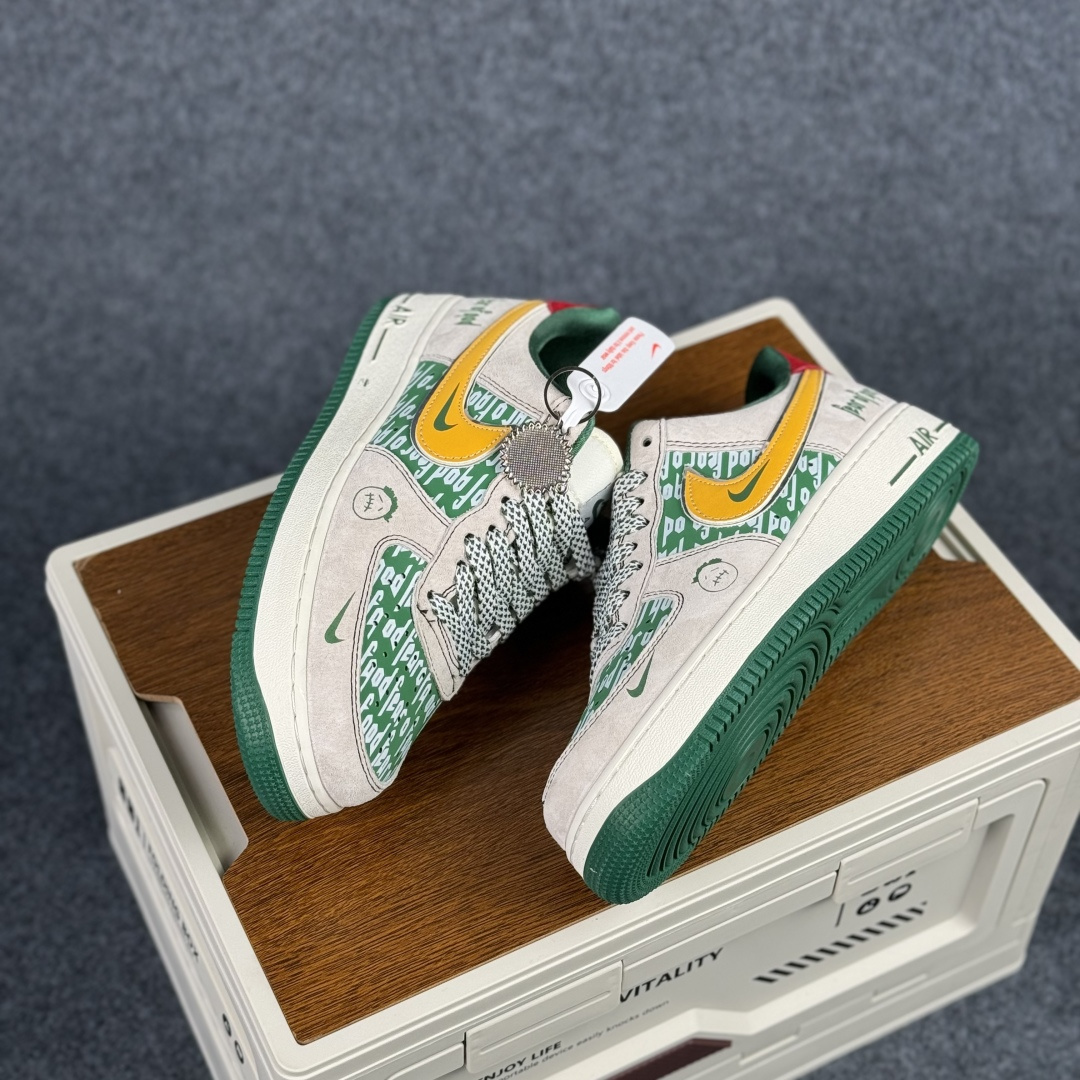 260 Nike Air Force 1'07 Low 灰绿撞色 空军一号低帮休闲板鞋 SY1388-025