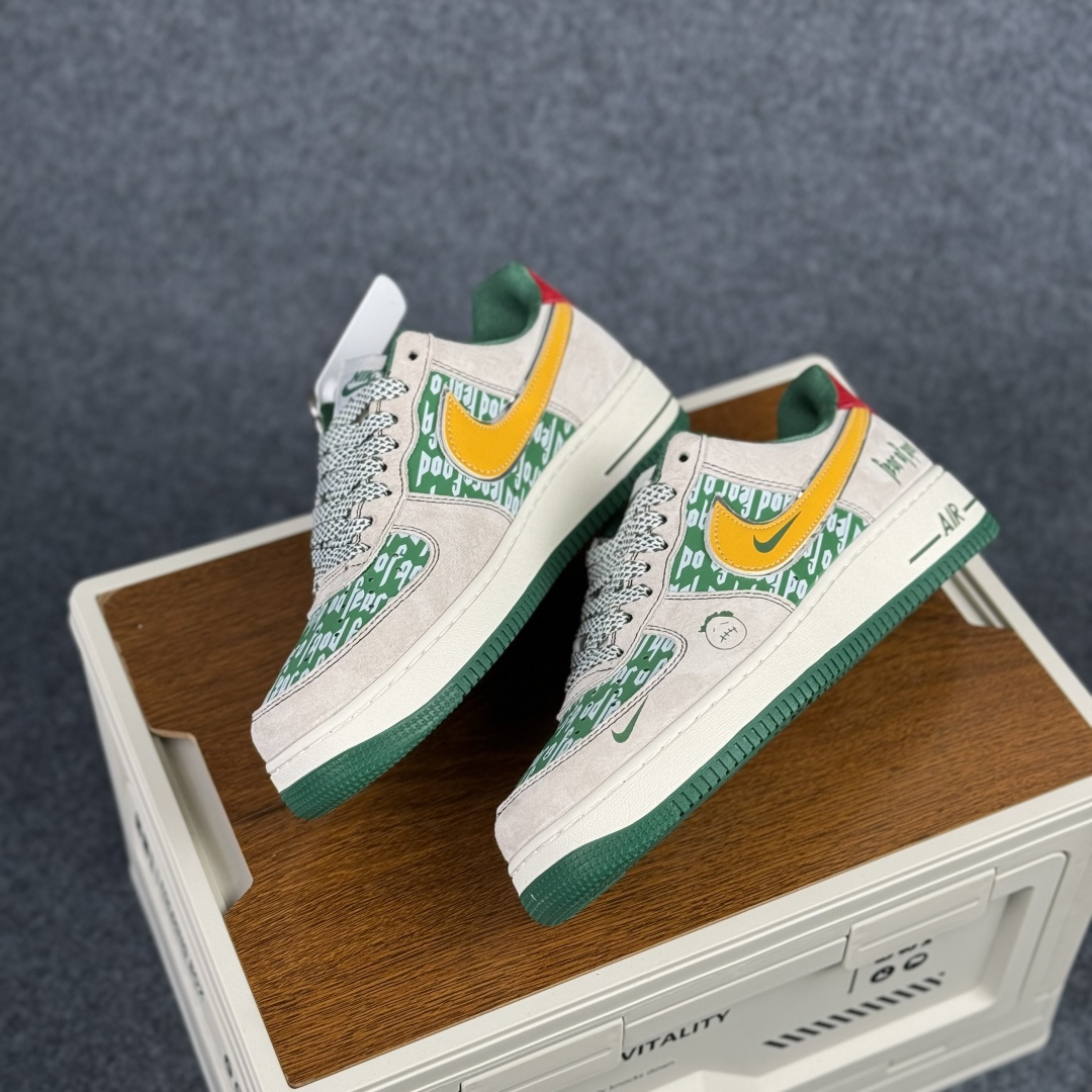 260 Nike Air Force 1'07 Low 灰绿撞色 空军一号低帮休闲板鞋 SY1388-025