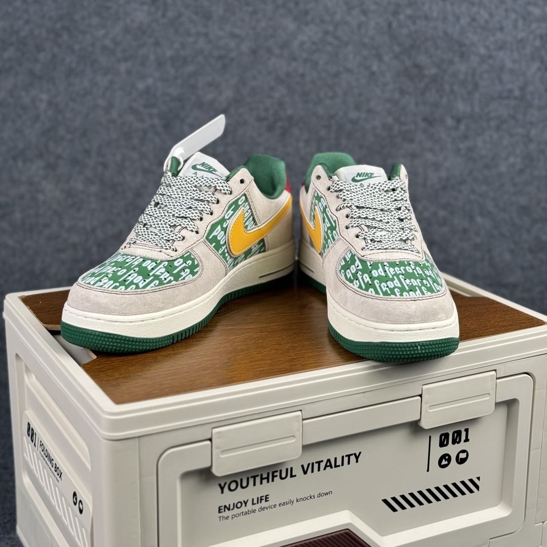 260 Nike Air Force 1'07 Low 灰绿撞色 空军一号低帮休闲板鞋 SY1388-025