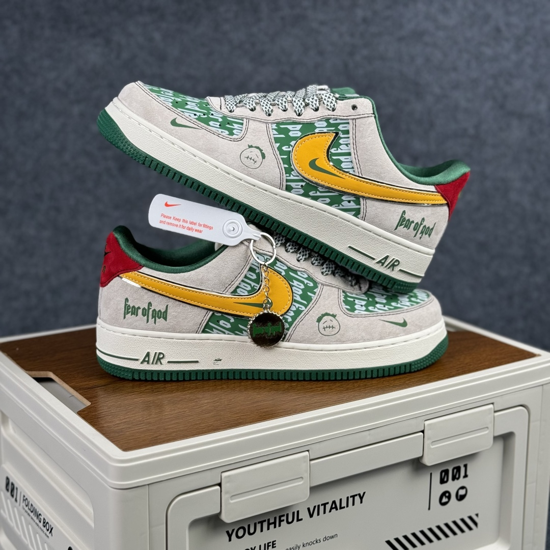 260 Nike Air Force 1'07 Low 灰绿撞色 空军一号低帮休闲板鞋 SY1388-025
