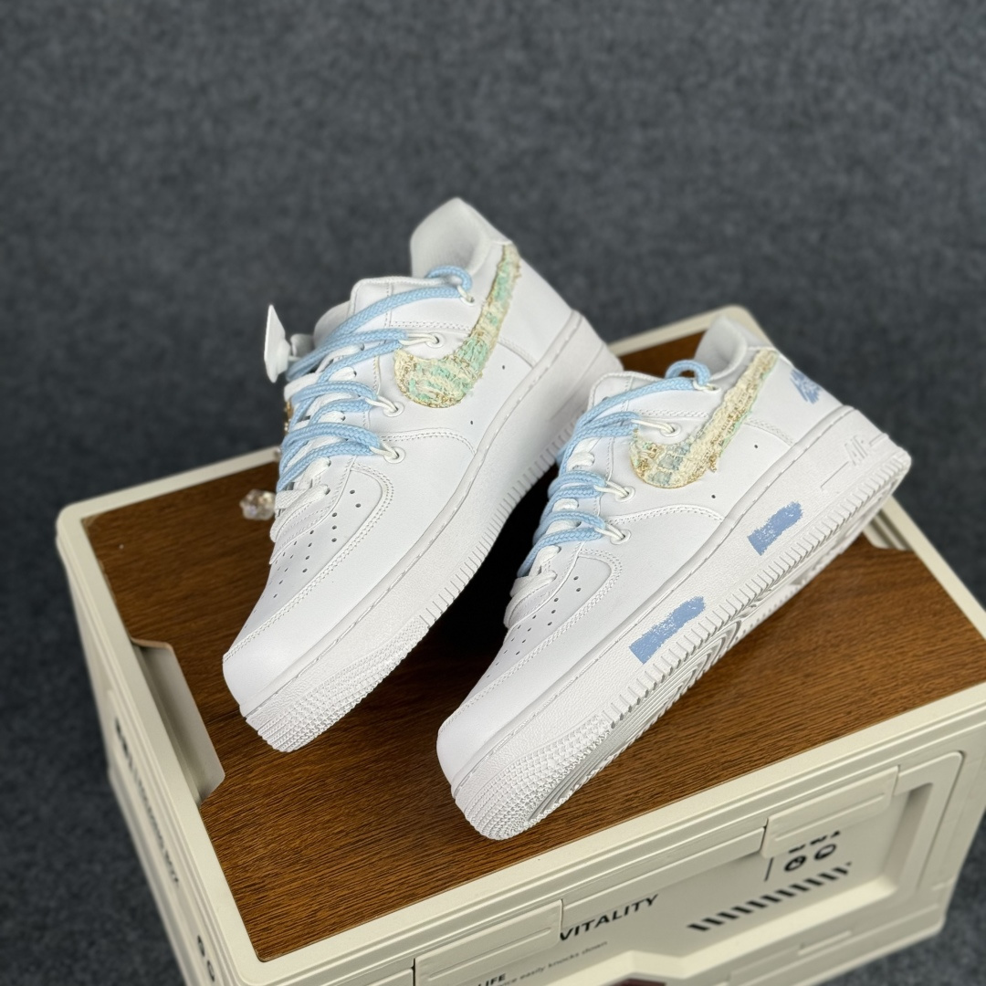 260 Nike Air Force 1'07 Low 奶蓝编织 空军一号低帮休闲板鞋 DC9999-223