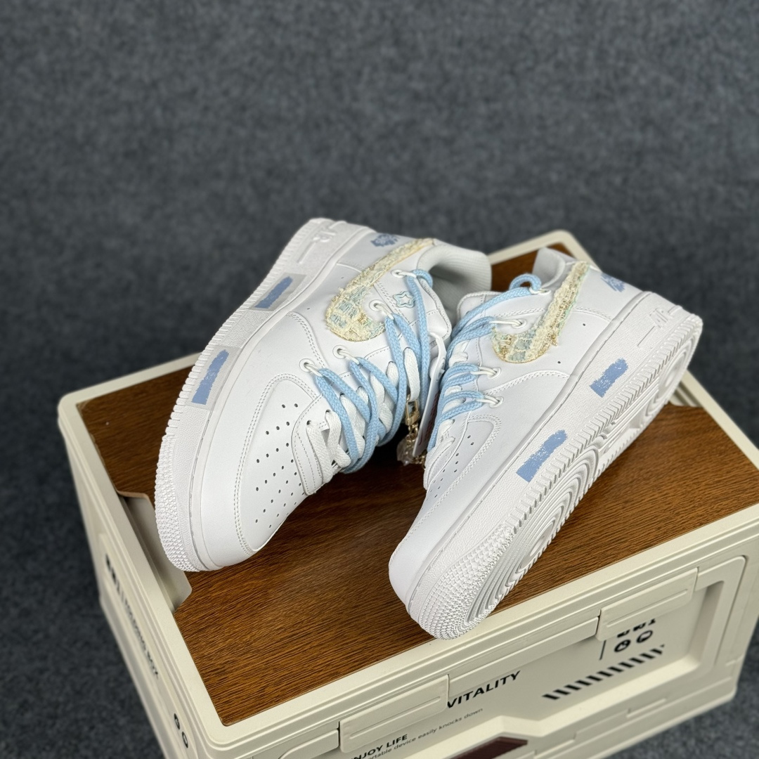 260 Nike Air Force 1'07 Low 奶蓝编织 空军一号低帮休闲板鞋 DC9999-223