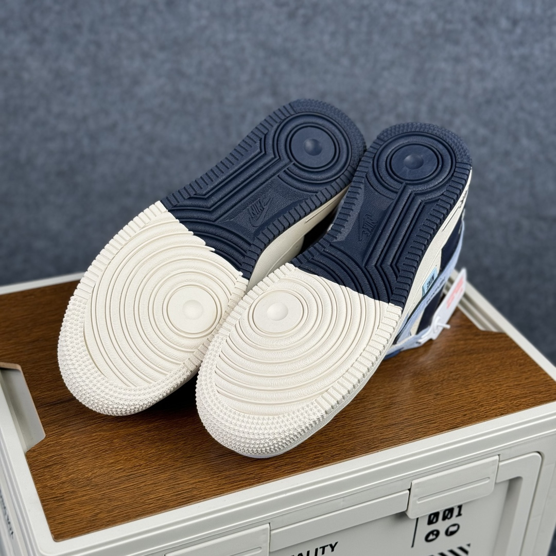 260 Nike Air Force 1'07 Low 暴力熊联名 北卡蓝双钩 空军一号低帮休闲板鞋 XD9314-616