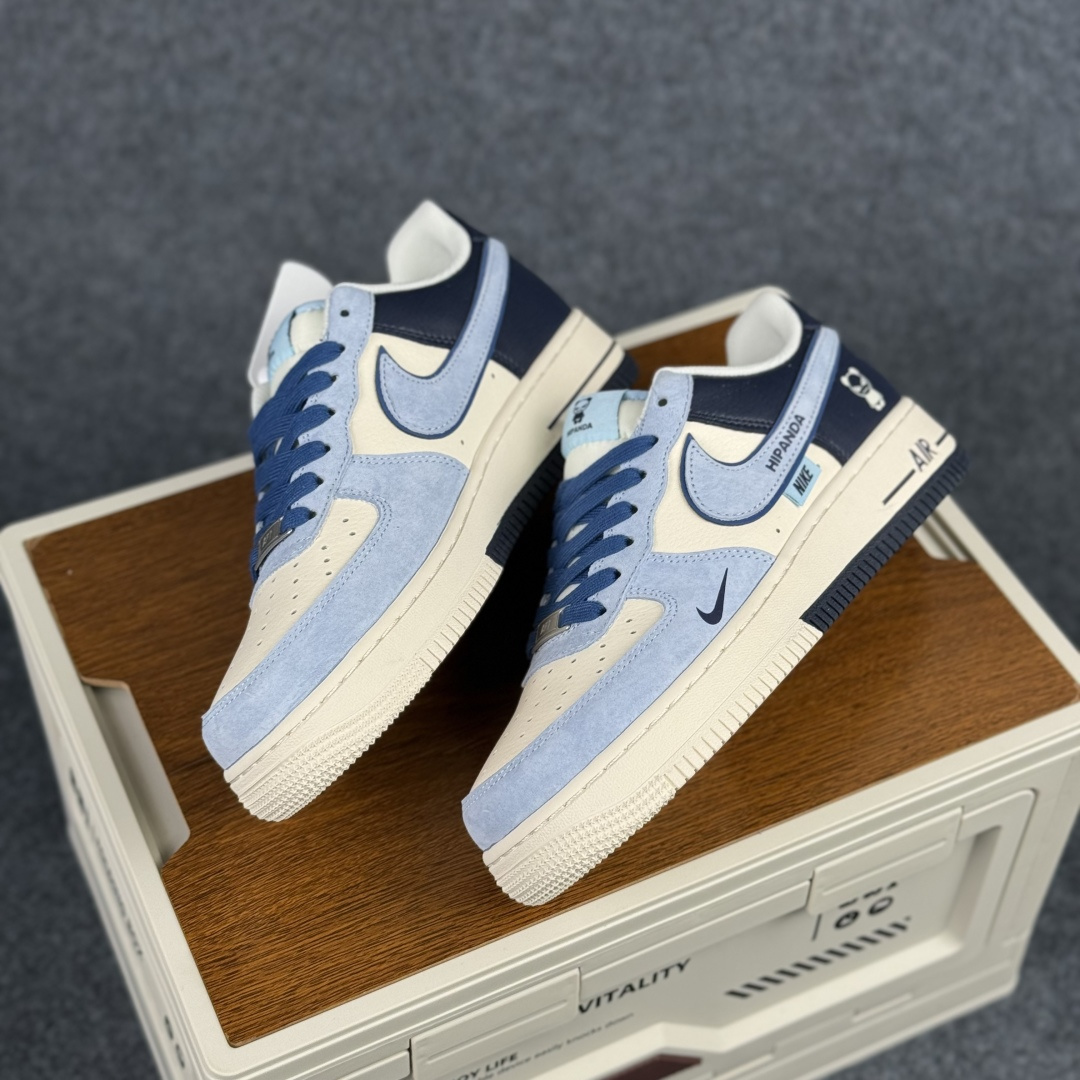 260 Nike Air Force 1'07 Low 暴力熊联名 北卡蓝双钩 空军一号低帮休闲板鞋 XD9314-616