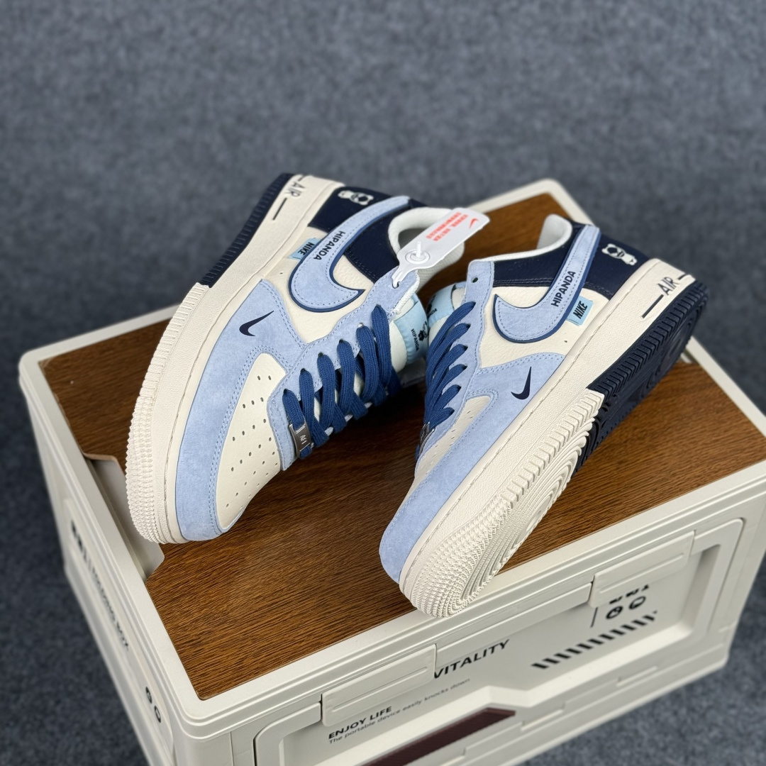 260 Nike Air Force 1'07 Low 暴力熊联名 北卡蓝双钩 空军一号低帮休闲板鞋 XD9314-616