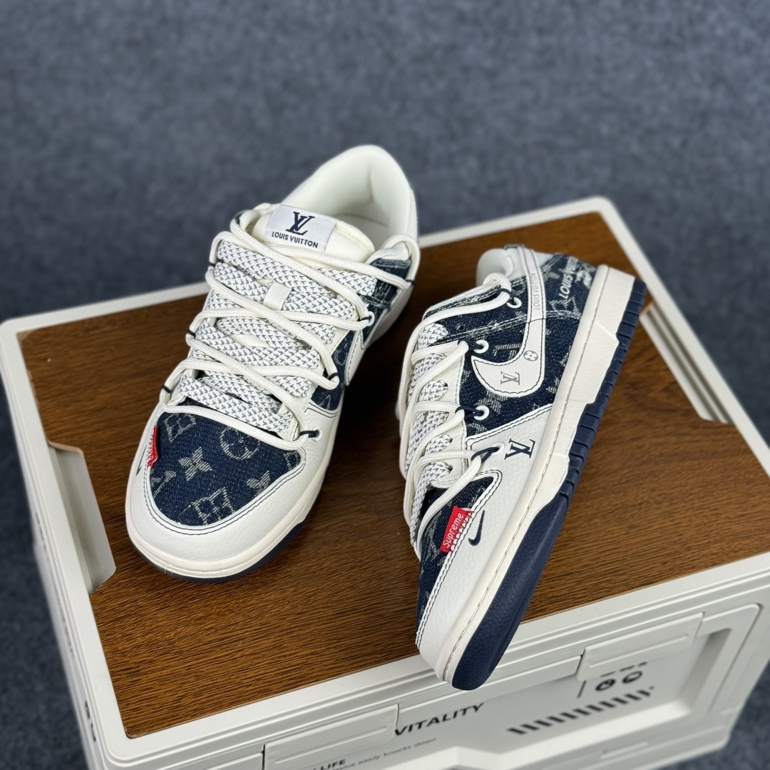 300 Nike SB Dunk Low 单宁老花 绑带 高端定制 低帮休闲板鞋 YX5066-397