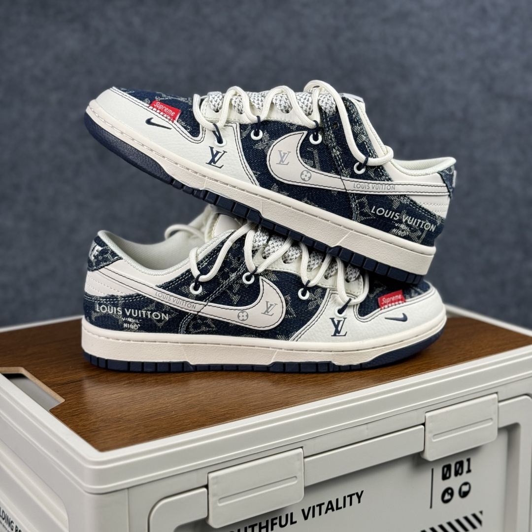 300 Nike SB Dunk Low 单宁老花 绑带 高端定制 低帮休闲板鞋 YX5066-397