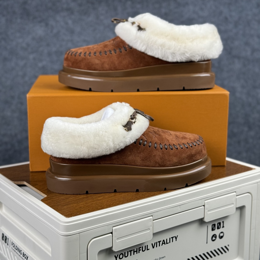 380 顶级版本 LV路易威登L家 驴牌 Cortina系列 毛靴 雪地靴 短靴