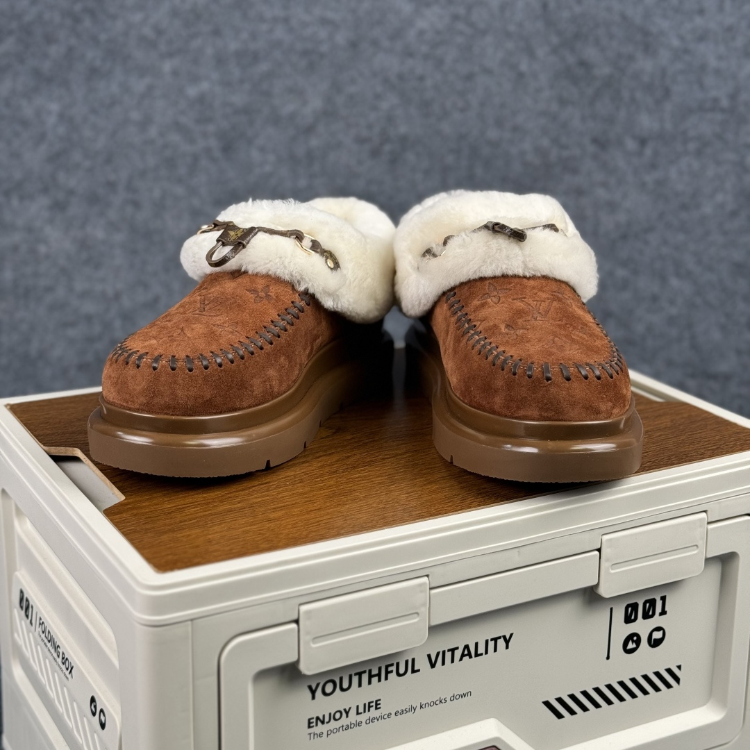380 顶级版本 LV路易威登L家 驴牌 Cortina系列 毛靴 雪地靴 短靴