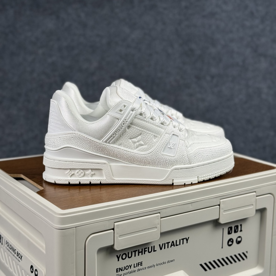 480 广奢高端货 LOUIS VUITTON 路易威登 LV Trainer 板鞋-Chinese UA Cheap High Quatity Brand Clothes Bags handbags Sneakers wholesale wholesaler seller from China Factory suppliers Fashion Clothing Shoes best Quality Beautiful Price 480 广奢高端货 LOUIS VUITTON 路易威登 LV Trainer 板鞋