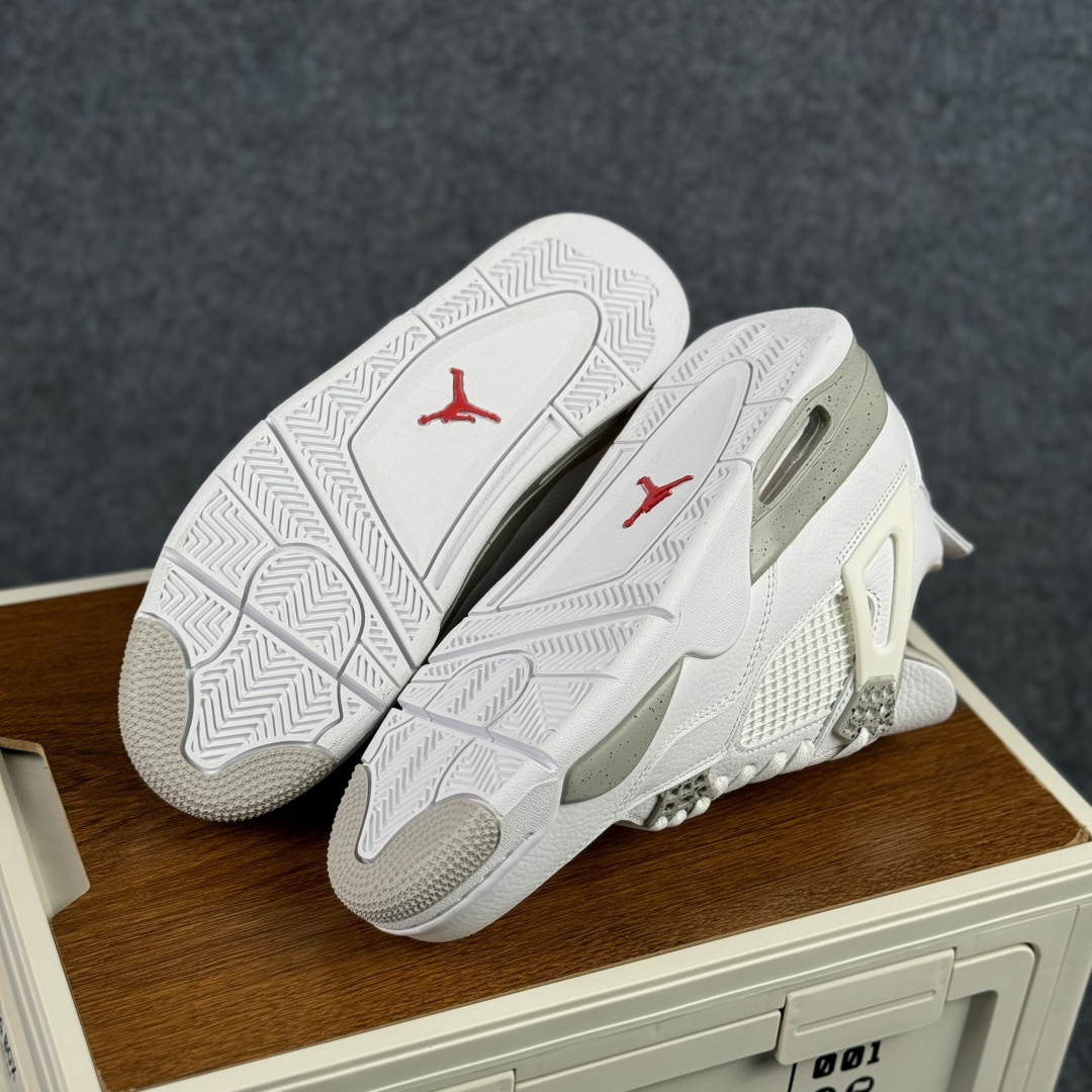 300 W版 Air Jordan AJ4 ”Metallic Gold” 白奥利奥 乔丹AJ4代中帮复古休闲篮球鞋 CT8527-100