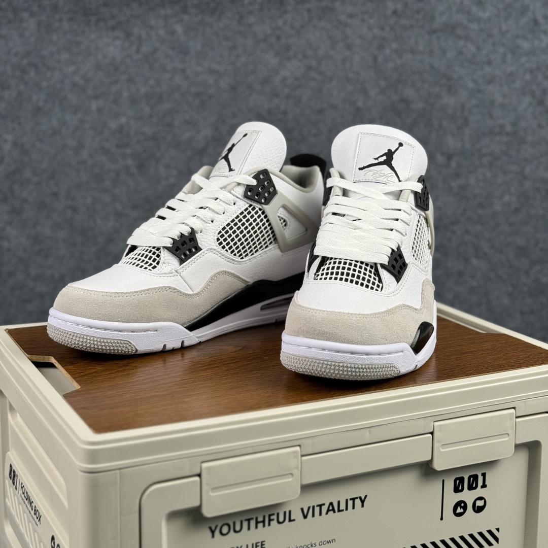 300 W版 Air Jordan AJ4 ”Metallic Gold” 小白水泥 乔丹AJ4代中帮复古休闲篮球鞋 DH6927-111