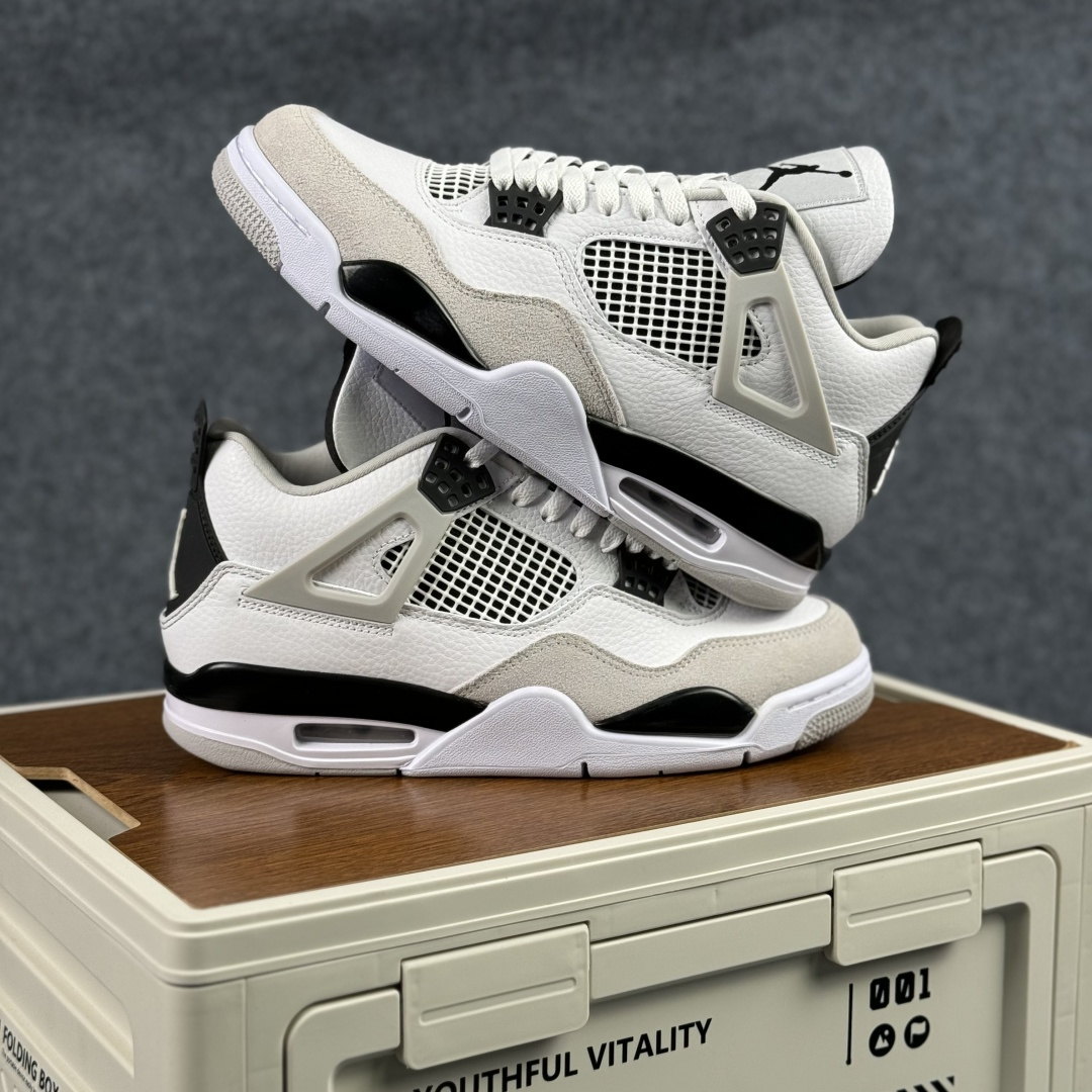 300 W版 Air Jordan AJ4 ”Metallic Gold” 小白水泥 乔丹AJ4代中帮复古休闲篮球鞋 DH6927-111