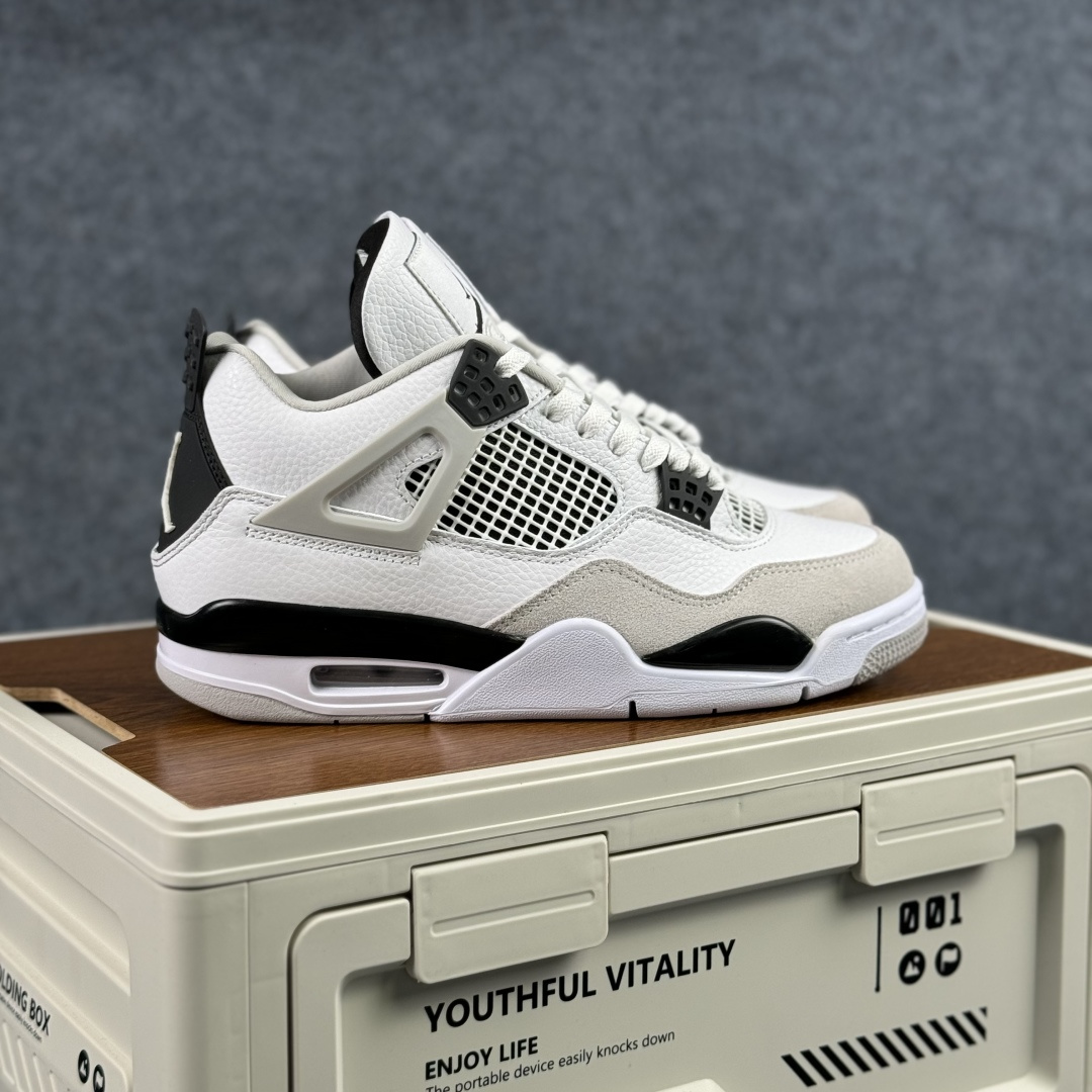 300 W版 Air Jordan AJ4 ”Metallic Gold” 小白水泥 乔丹AJ4代中帮复古休闲篮球鞋 DH6927-111
