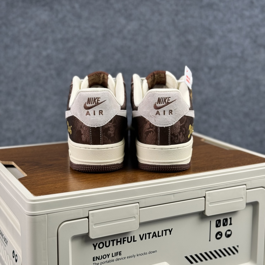 260 Nike Air Force 1'07 Low 马年限定 白棕中国风 空军一号低帮休闲板鞋 KD1688-005