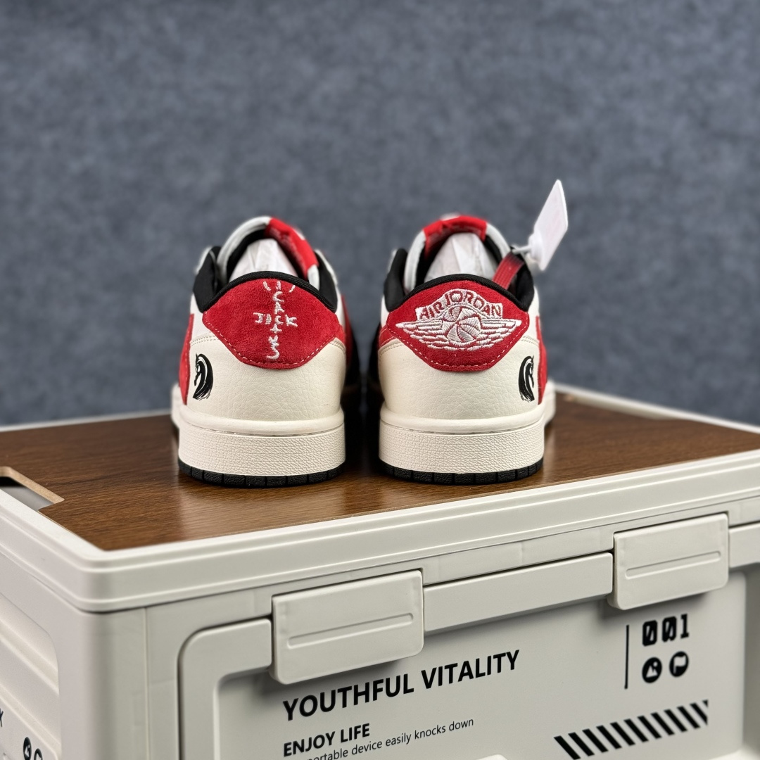 280 马年限定 Nike Air Jordan 1 x Travis Scott AJ1倒勾 乔一倒钩 ‘DIY’定制 耐克 低帮文化篮球鞋 FC1688-253