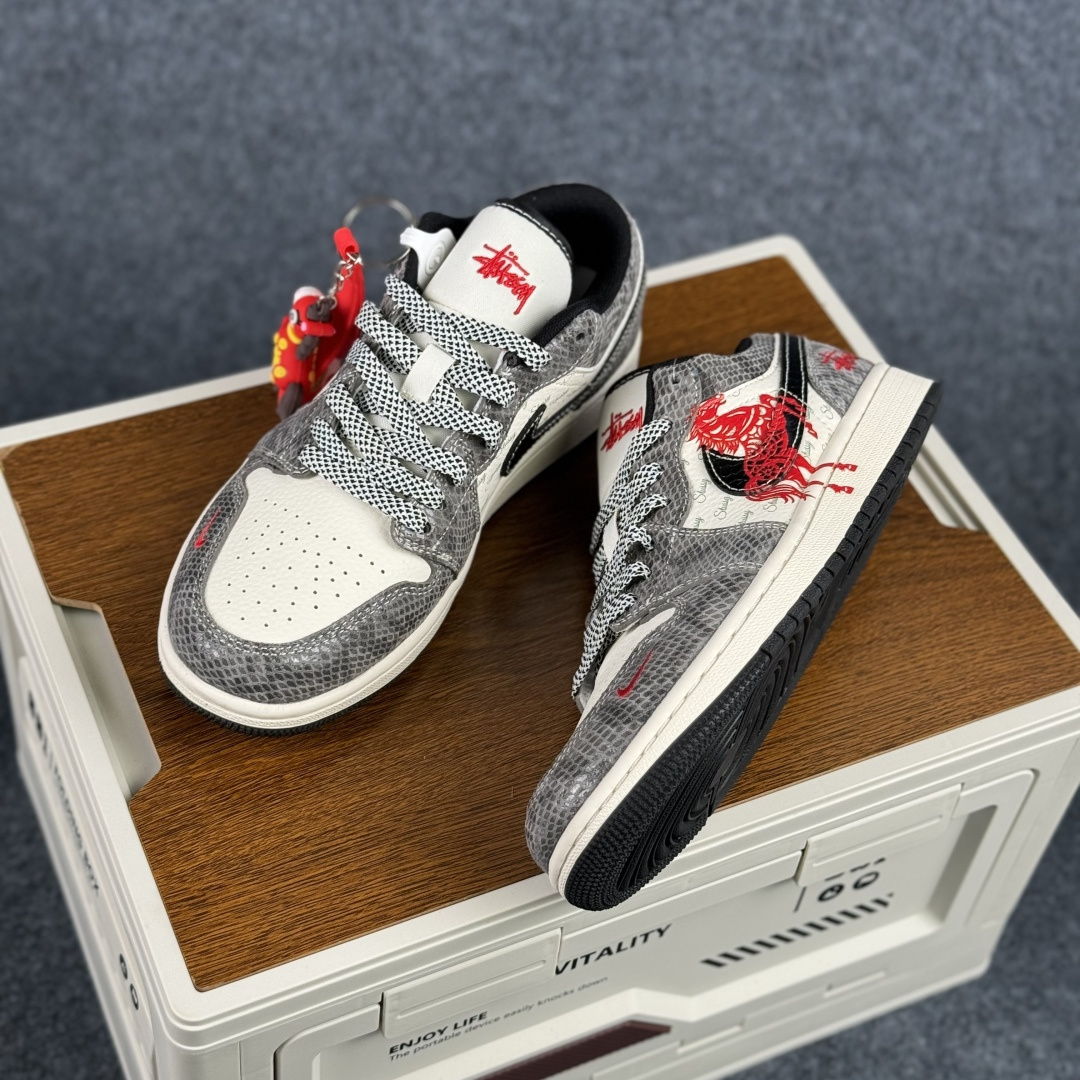 280 Air Jordan 1 Low AJ1 乔1马年 马到功成 高端定制 低帮复古篮球鞋 FC7688-202