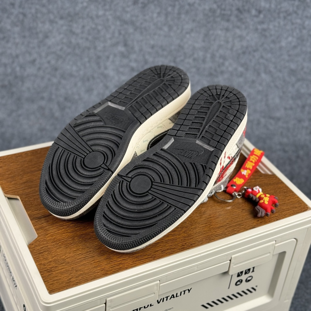 280 Air Jordan 1 Low AJ1 乔1马年 马到功成 高端定制 低帮复古篮球鞋 FC7688-202