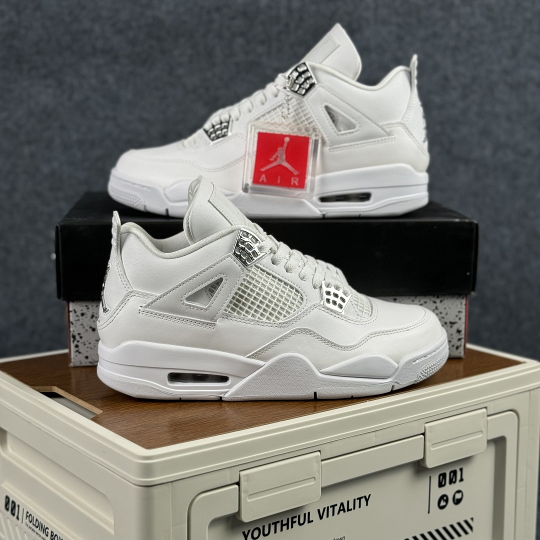 300 W版 Air Jordan AJ4 ”Metallic Gold” 纯白 乔丹AJ4代中帮复古休闲篮球鞋 308497-100-Chinese UA Cheap High Quatity Brand Clothes Bags handbags Sneakers wholesale wholesaler seller from China Factory suppliers Fashion Clothing Shoes best Quality Beautiful Price 300 W版 Air Jordan AJ4 ”Metallic Gold” 纯白 乔丹AJ4代中帮复古休闲篮球鞋 308497-100