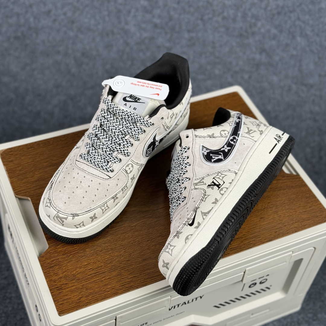 260 Nike Air Force 1'07 Low 灰白老花 空军一号低帮休闲板鞋 SY1388-030-Chinese UA Cheap High Quatity Brand Clothes Bags handbags Sneakers wholesale wholesaler seller from China Factory suppliers Fashion Clothing Shoes best Quality Beautiful Price 260 Nike Air Force 1'07 Low 灰白老花 空军一号低帮休闲板鞋 SY1388-030